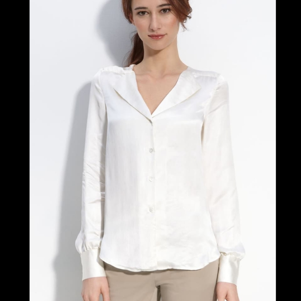New THEORY Deno - Polymembrane Blouse